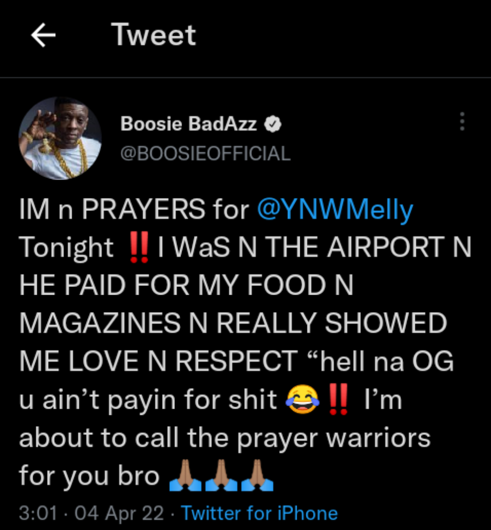 Meek Mill &Amp; Boosie Badazz Send Love &Amp; Prayers To Ynw Melly Ahead Of Forthcoming Trial 3