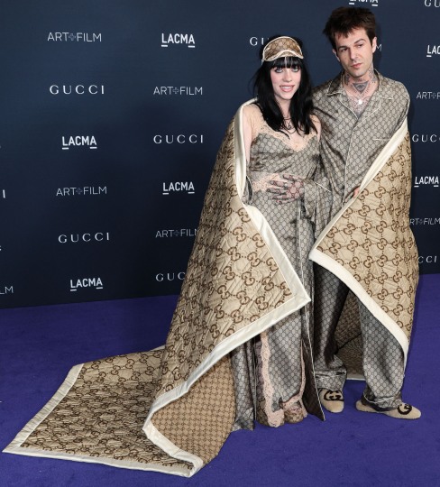Couple Jesse Rutherford And Billie Eilish Make Red Carpet Debut Wrapped In Gucci Blanket 3