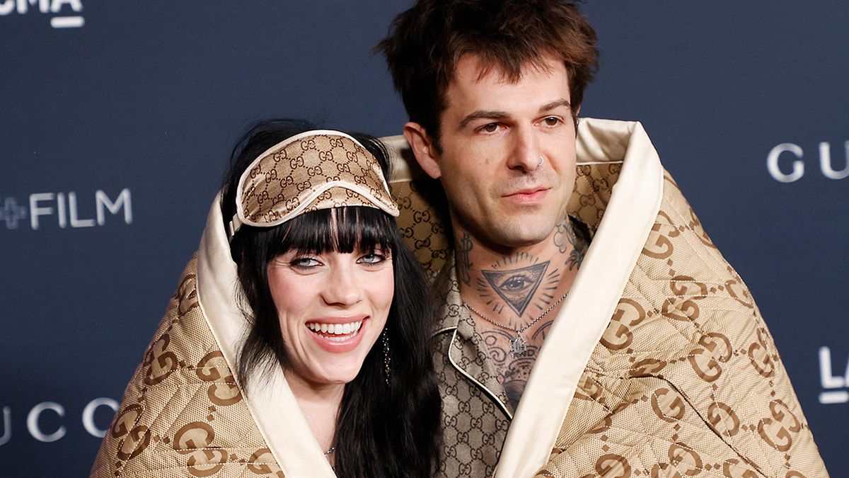 Couple Jesse Rutherford And Billie Eilish Make Red Carpet Debut Wrapped In Gucci Blanket 1