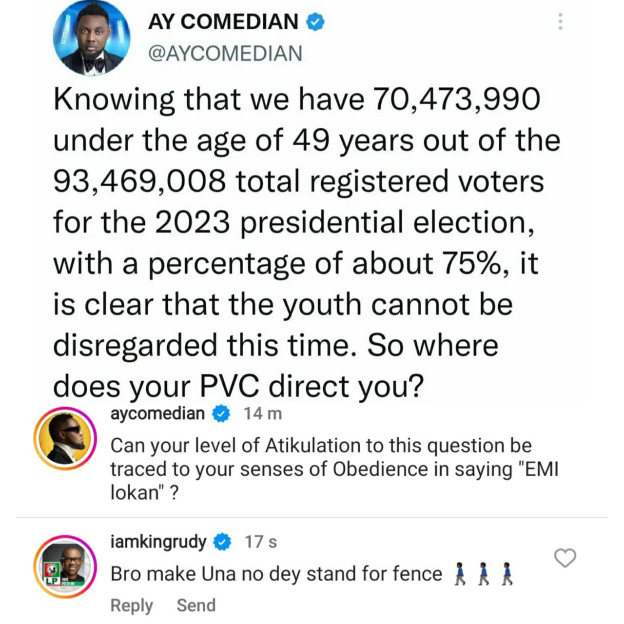 Rudeboy Criticizes Ay Makun For Sitting On The Fence Before Later Apologizing 2