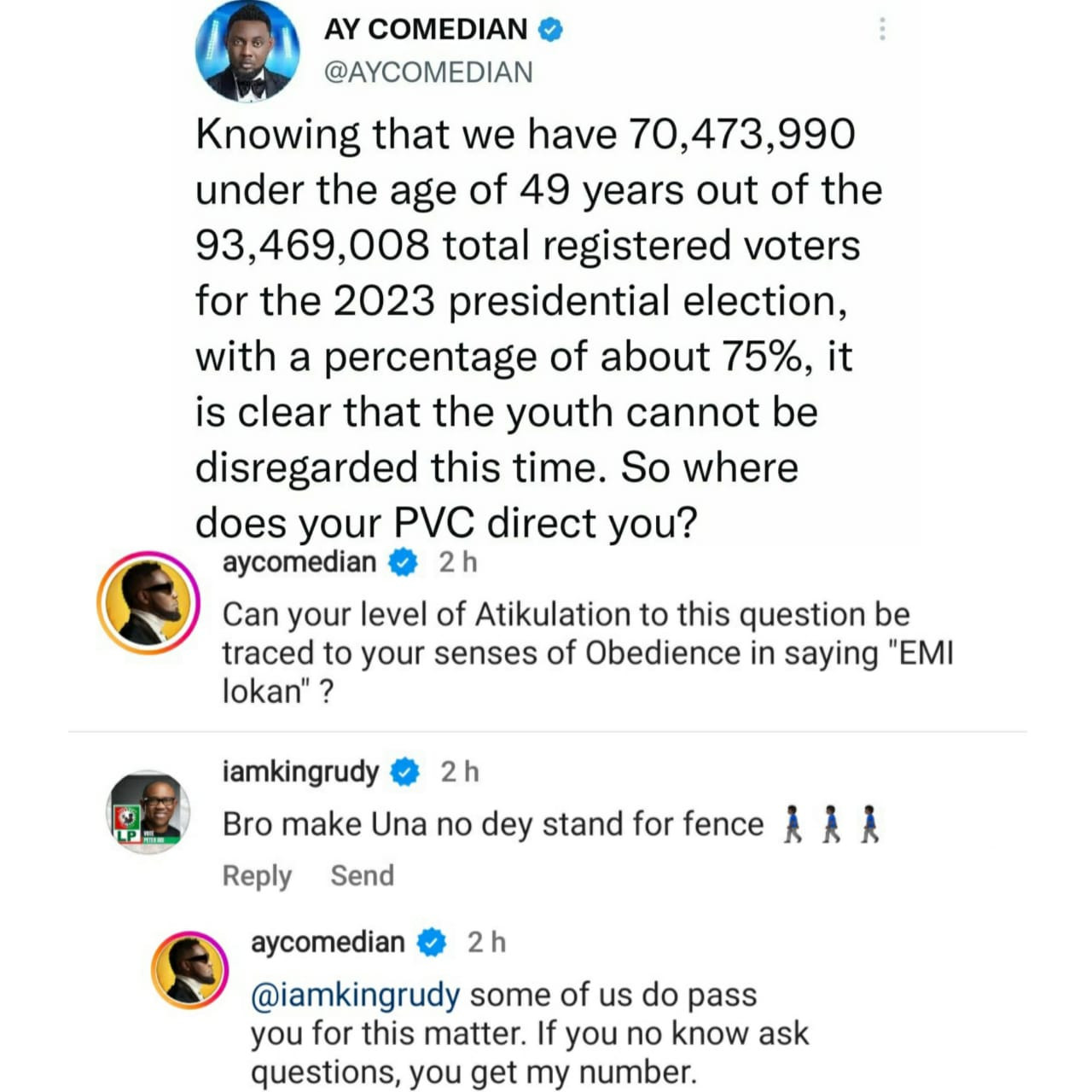 Rudeboy Criticizes Ay Makun For Sitting On The Fence Before Later Apologizing 3