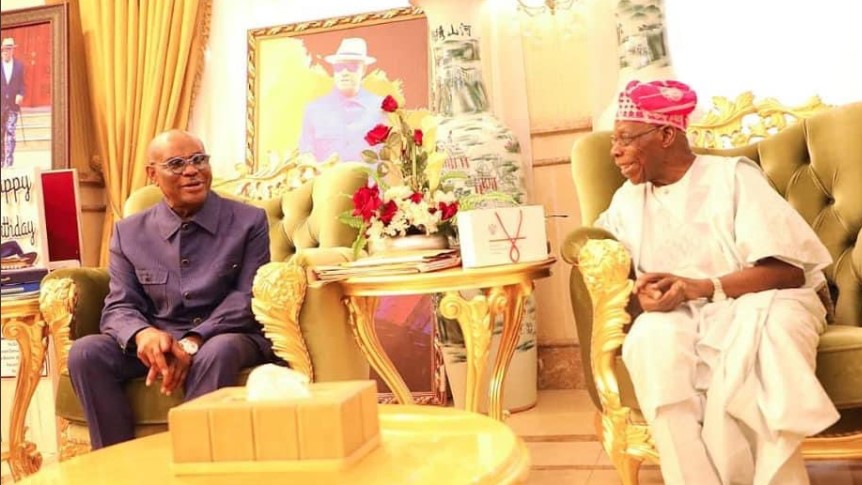 Obasanjo Stops By Wike'S Home In Rivers 3