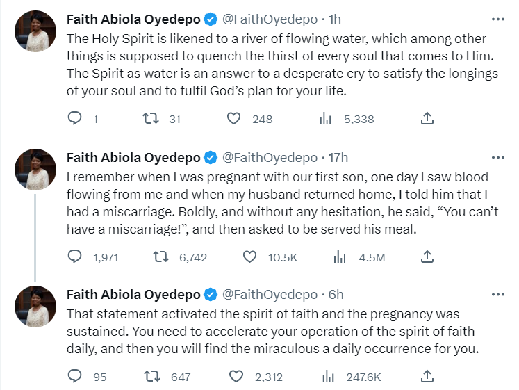 Bishop Oyedepo'S Wife Narrates How She Survived A Miscarriage 2