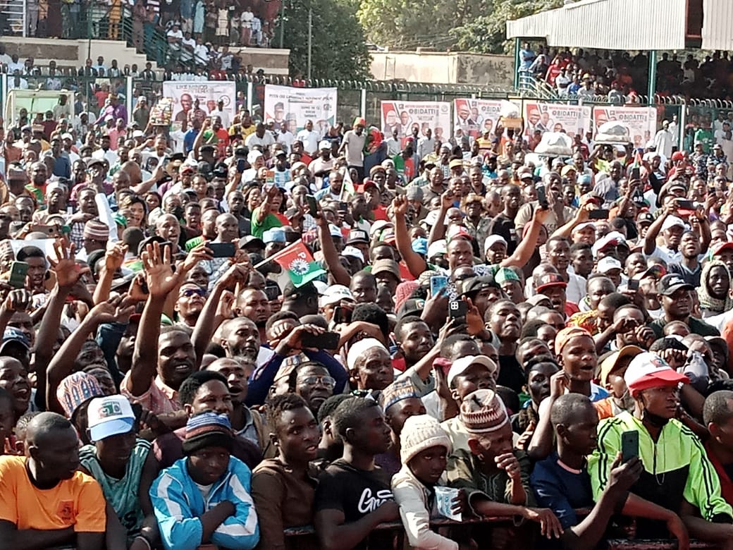 Shut Down : Massive Crowd As Obi, Datti Take Presidential Campaign To Kano 2