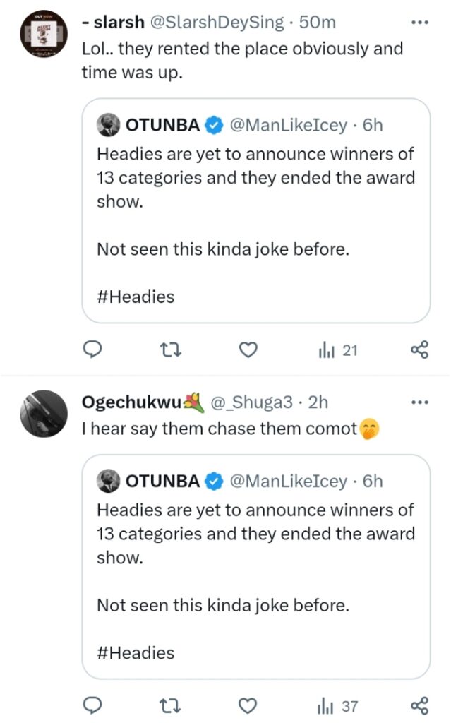 Outrage Erupts As Headies Organizers Fail To Announce The Winners Of 13 Categories During The Live Broadcast 3