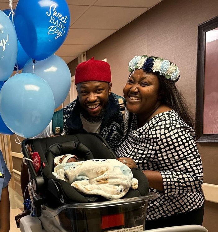 Joyful Arrival: Blessing &Amp; Stan Nze Welcome Their Baby Boy 1