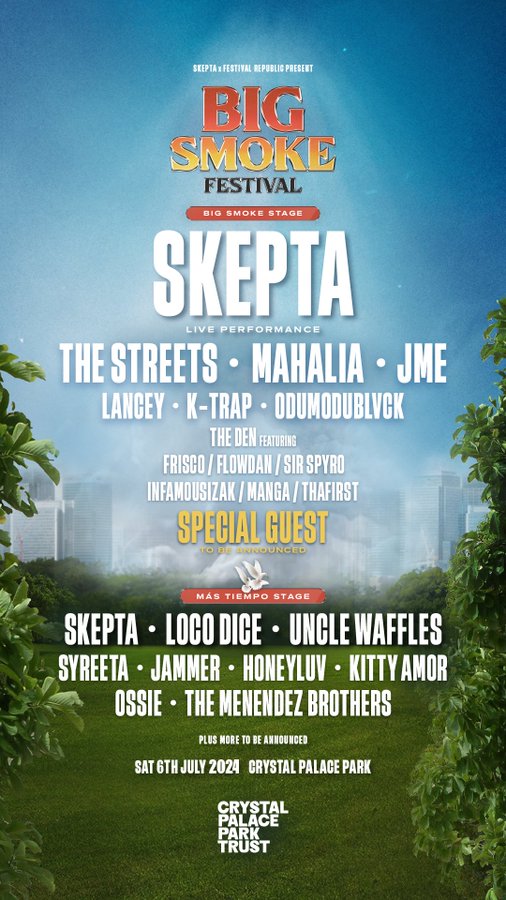 Odumodublvck, Uncle Waffles, And Other Artists Slated To Perform At Skepta’s Big Smoke Festival 2024 2