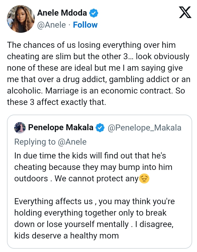Anele Mdoda Will Overlook A Cheating Husband 3