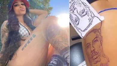 Another Of Blueface'S Girlfriend, Bonnie, Gets Butt Tattoo To Counter Chrisean'S 2