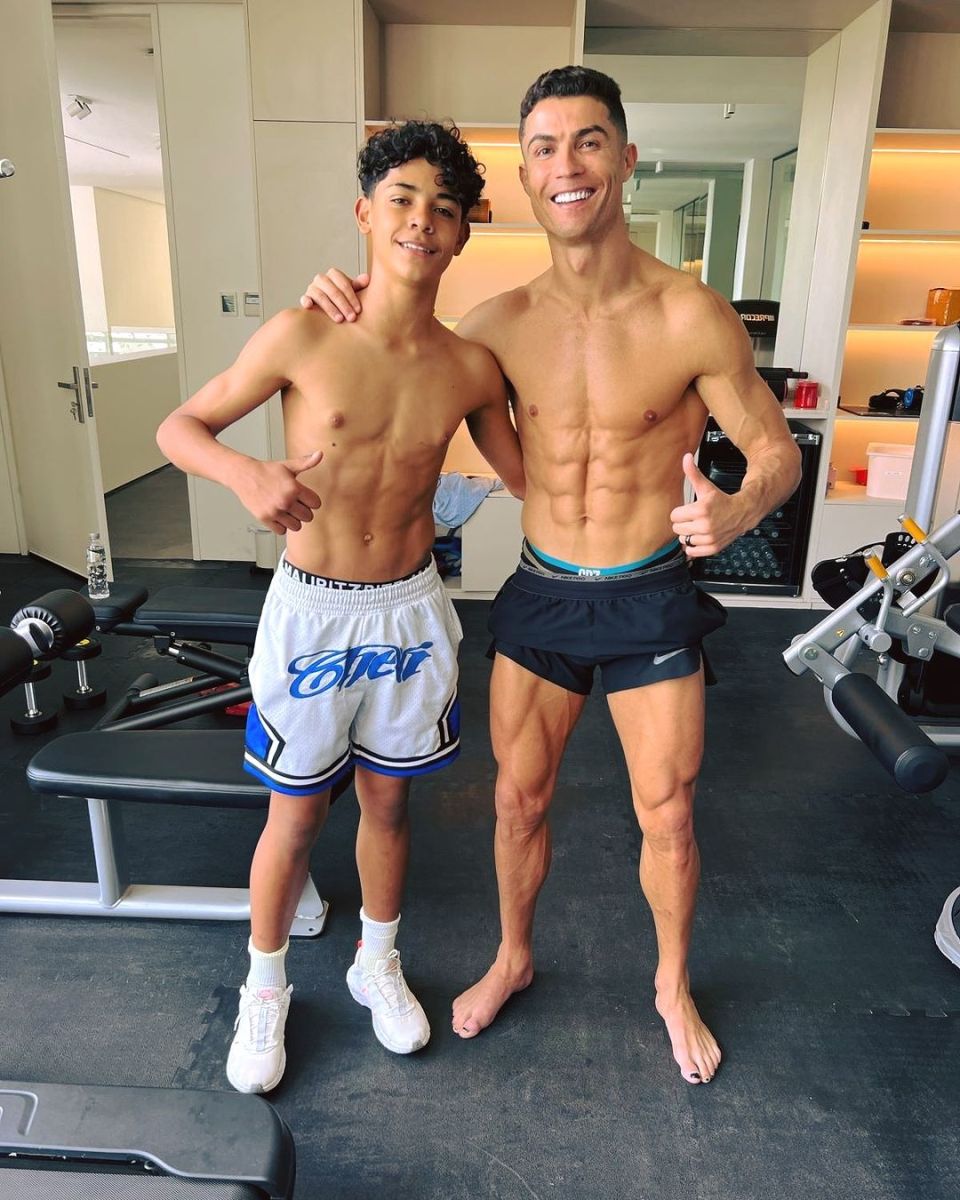 Cristiano Ronaldo And Son Showcase Fitness Goals 3