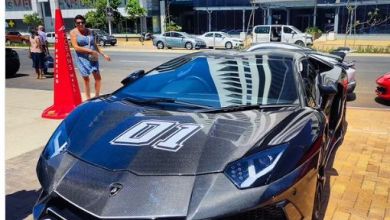 Reactions As R10M Lamborghini Aventador Is Spotted At Oceans Mall 1