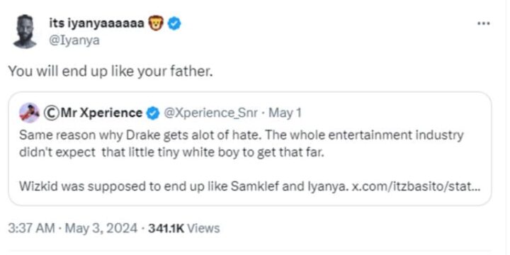 Iyanya Takes Offense After A Fan Minimizes His Accomplishments In Comparison To Wizkid 3